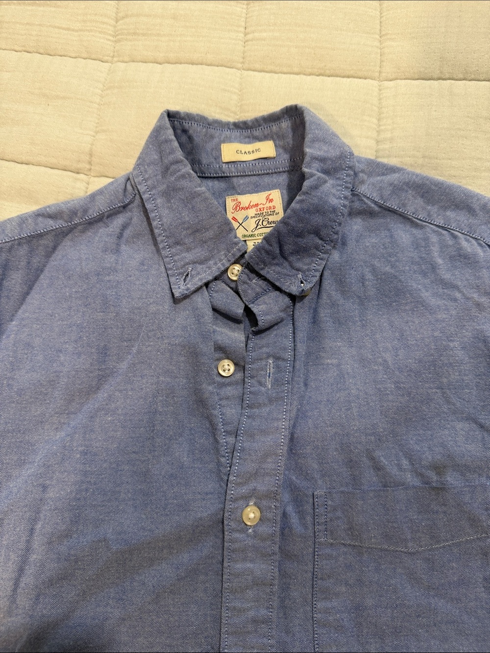 Classic Blue Button-Down Shirt - J. crew